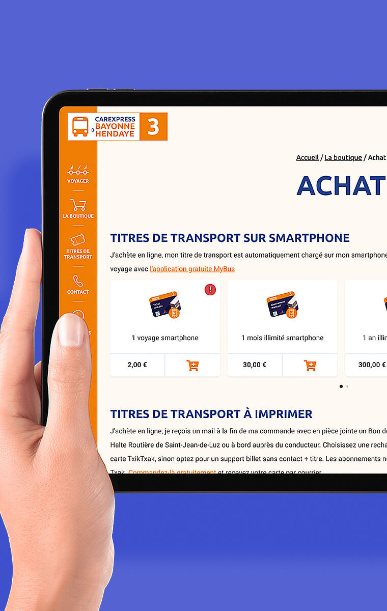 Fonctionnalités / Ticketing digital